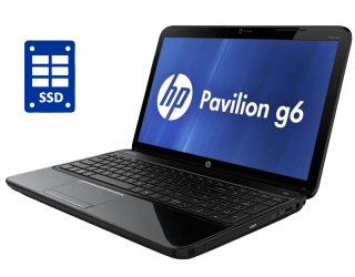 БУ Ноутбук HP Pavilion G6 / 15.6&quot; (1366x768) TN / Intel Core i3-2330M (2 (4) ядра по 2.2 GHz) / 8 GB DDR3 / 240 GB SSD / Intel HD Graphics 3000 / WebCam / DVD-ROM / Win 10 Pro из Европы