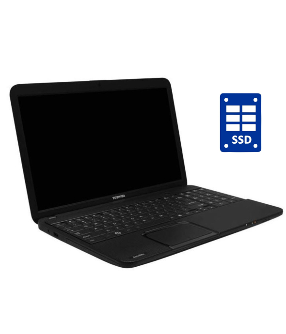 Ноутбук Toshiba Satellite C850 / 15.6&quot; (1366x768) TN / Intel Core i3-2348M (2 (4) ядра по 2.3 GHz) / 8 GB DDR3 / 240 GB SSD / Intel HD Graphics 3000 / WebCam / Win 10 Pro - 1