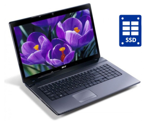 БУ Ноутбук Acer Aspire 5749 / 15.6&quot; (1366x768) TN / Intel Core i3-2310M (2 (4) ядра по 2.1 GHz) / 8 GB DDR3 / 240 GB SSD / Intel HD Graphics 3000 / WebCam / DVD-RW / Win 10 Pro  из Европы в Харкові