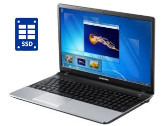 БУ Ноутбук Samsung 300E / 15.6&quot; (1366x768) TN / Intel Core i3-2350M (2 (4) ядра по 2.3 GHz) / 8 GB DDR3 / 240 GB SSD / Intel HD Graphics 3000 / WebCam / DVD-ROM / Win 10 Pro из Европы