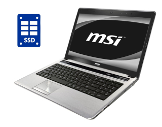 БУ Ноутбук MSI CX640 / 15.6&quot; (1366x768) TN / Intel Core i3-2330M (2 (4) ядра по 2.2 GHz) / 8 GB DDR3 / 240 GB SSD / Intel HD Graphics 3000 / WebCam / DVD-ROM / Win 10 Pro  из Европы в Харкові