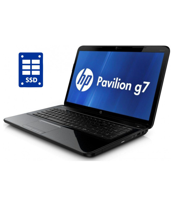 Ноутбук HP Pavilion G7 / 17.3&quot; (1600x900) TN / Intel Core i3-2330M (2 (4) ядра по 2.2 GHz) / 8 GB DDR3 / 240 GB SSD / Intel HD Graphics 3000 / WebCam / Win 10 Pro - 1