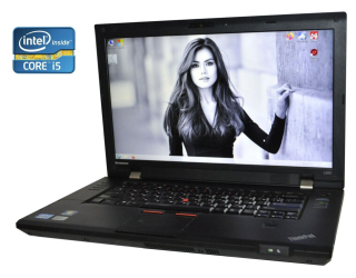 БУ Ноутбук Lenovo ThinkPad L520 / 15.6&quot; (1366x768) TN / Intel Core i5-2430M (2 (4) ядра по 2.4 - 3.0 GHz) / 8 GB DDR3 / 240 GB SSD / Intel HD Graphics 3000 / WebCam / Win 10 Pro из Европы в Харкові