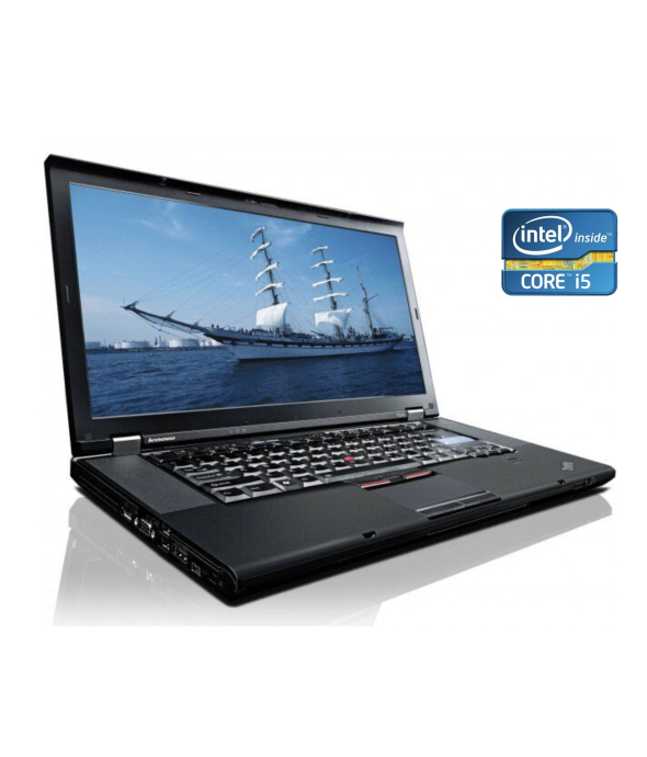 Ноутбук Lenovo ThinkPad T520 / 15.6&quot; (1366x768) TN / Intel Core i5-2450M (2 (4) ядра по 2.5 - 3.1 GHz) / 8 GB DDR3 / 240 GB SSD / Intel HD Graphics 3000 / WebCam / Win 10 Pro - 1