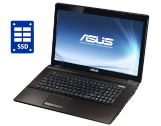 БУ Ноутбук Asus K73E / 17.3&quot; (1600x900) TN / Intel Core i3-2310M (2 (4) ядра по 2.1 GHz) / 8 GB DDR3 / 240 GB SSD / Intel HD Graphics 3000 / WebCam / DVD-ROM / Win 10 Pro из Европы