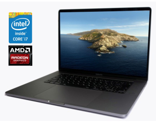 БУ Ультрабук Apple MacBook Pro A1707 (2017) / 15.4&quot; (2880x1800) IPS / Intel Core i7-4810MQ (4 (8) ядра по 2.8 - 3.8 GHz) / 16 GB DDR4 / 256 GB SSD / AMD Radeon Pro 555, 2 GB GDDR5, 128-bit / WebCam из Европы в Харкові