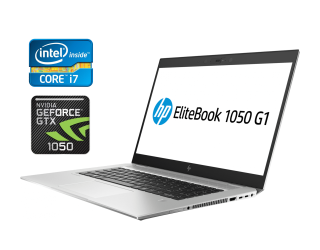БУ Игровой ноутбук HP EliteBook 1050 G1 / 15.6&quot; (1920x1080) IPS / Intel Core i7-8850H (6 (12) ядер по 2.6 - 4.3 GHz) / 16 GB DDR4 / 512 GB SSD / nVidia GeForce GTX 1050, 4 GB GDDR5, 128-bit / WebCam / Fingerprint / Windows 10 из Европы в Харкові