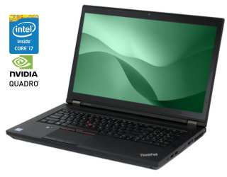 БУ Мобильная рабочая станция Lenovo ThinkPad P70 / 17.3&quot; (1920x1080) IPS / Intel Core i7-6820HQ (4 (8) ядра по 2.7 - 3.6 GHz) / 16 GB DDR4 / 256 GB SSD + 500 GB HDD / nVidia Quadro M3000M, 4 GB GDDR5, 256-bit / WebCam / Win 10 Pro из Европы в Харькове