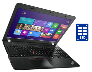 БУ Ноутбук Lenovo ThinkPad E550 / 15.6&quot; (1366x768) TN / Intel Core i3-5005U (2 (4) ядра по 2.0 GHz) / 8 GB DDR3 / 240 GB SSD / Intel HD Graphics 5500 / WebCam / DVD-ROM / Win 10 Pro из Европы в Харкові