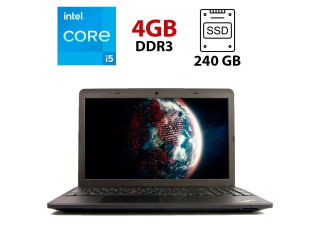 БУ Ноутбук Б класс Lenovo ThinkPad Edge E531 / 15.6&quot; (1366x768) TN / Intel Core i5-3230M (2 (4) ядра по 2.6 - 3.2 GHz) / 4 GB DDR3 / 240 GB SSD / Intel HD Graphics 4000 / WebCam / USB 3.0 / HDMI из Европы в Харкові