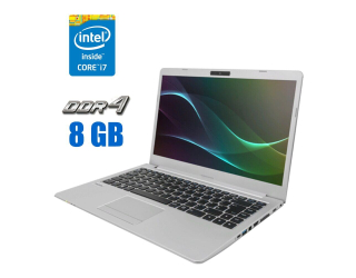 БУ Ультрабук Clevo N141ZU / 14&quot; (1920x1080) IPS / Intel Core i7-8565U (4 (8) ядра по 1.8 - 4.6 GHz) / 8 GB DDR4 / 240 GB SSD / Intel UHD Graphics / WebCam  из Европы в Харкові