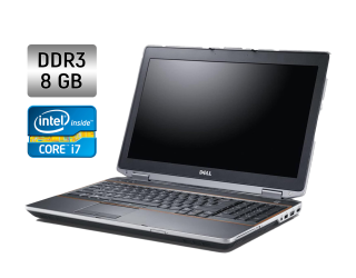 БУ Ноутбук Dell Latitude E6520 / 15.6&quot; (1600x900) TN / Intel Core i7-2760QM (4 (8) ядра по 2.4 - 3.5 GHz) / 8 GB DDR3 / 256 GB SSD /  Intel HD Graphics 3000 / WebCam / DVD-RW из Европы в Харкові