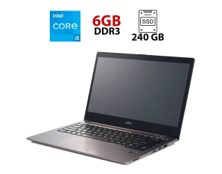 БУ Ультрабук Б-класс Fujitsu LifeBook U904 / 14&quot; (3200x1800) IPS / Intel Core i5-4300U (2 (4) ядра по 1.9 - 2.9 GHz) / 6 GB DDR3 / 240 GB SSD / Intel HD Graphics 4400 / WebCam из Европы в Харькове
