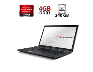 БУ Ноутбук Б-класс Packard Bell LK11BZ / 17.3&quot; (1600x900) TN / AMD E-300 (2 ядра по 1.3 GHz) / 4 GB DDR3 / 240 GB SSD / AMD Radeon HD 6310 Graphics / WebCam из Европы в Харкові