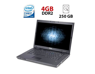 БУ Ноутбук Dell Vostro 1510 / 15.6&quot; (1920x1080) TN / Intel Core 2 Duo T5870 (2 (2) ядра по 2.0) / 4 GB DDR2 / 250 GB HDD / nVidia GeForce 8400 GS, 256 MB GDDR2, 64-bit / WebCam из Европы в Харькове