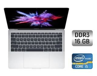 БУ Ультрабук Apple MacBook Pro 13 (2017) / 13.3&quot; (2560x1600) IPS / Intel Core i5-7360U (2 (4) ядра по 2.3 - 3.6 GHz) / 16 GB DDR3 / 256 GB SSD / Intel Iris Plus Graphics 640 / WebCam / Touch ID / Silver из Европы в Харкові