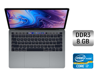 БУ Ультрабук Б-класс Apple MacBook Pro 13 (2017) / 13.3&quot; (2560x1600) IPS / Intel Core i7-7660U (2 (4) ядра по 2.5 - 4.0 GHz) / 8 GB DDR3 / 512 GB SSD / Intel Iris Plus Graphics 640 / WebCam / Touch ID / Space Gray из Европы