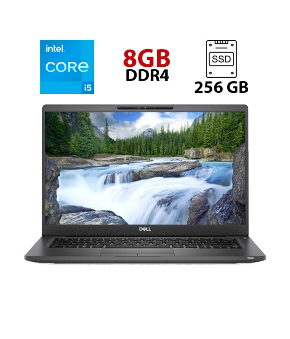 Ультрабук Dell Latitude 7400 / 14&quot; (1366x768) TN / Intel Core i5-8265U (4 (8) ядра по 1.6 - 3.9 GHz) / 16 GB DDR4 / 256 GB SSD / Intel UHD Graphics 620 / WebCam - 1