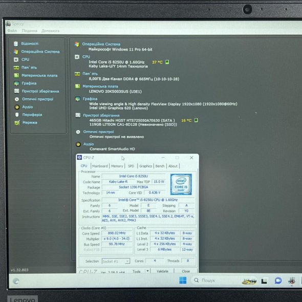 Ноутбук Б-класс Lenovo ThinkPad E580 / 15.6&quot; (1920x1080) IPS / Intel Core i5-8250U (4 (8) ядра по 1.6 - 3.4 GHz) / 8 GB DDR4 / 128 GB SSD + 500 HDD / Intel UHD Graphics 620 / WebCam / HDMI / USB 3.0 - 5