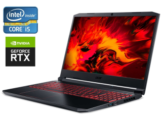 БУ Игровой ноутбук Acer Nitro 5 AN515-55 / 15.6&quot; (1920x1080) IPS / Intel Core i5-10300H (4 (8) ядра по 2.5 - 4.5 GHz) / 16 GB DDR4 / 512 GB SSD / nVidia GeForce GTX 1650 Ti, 4 GB GDDR6, 128-bit / WebCam / Win 11 Home из Европы