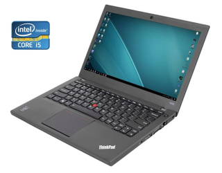 БУ Нетбук Lenovo ThinkPad X240 / 12.5&quot; (1366x768) TN / Intel Core i5-4300U (2 (4) ядра по 1.9 - 2.9 GHz) / 8 GB DDR3 / 240 GB SSD / Intel HD Graphics 4400 / WebCam / Win 10 Pro из Европы в Харькове