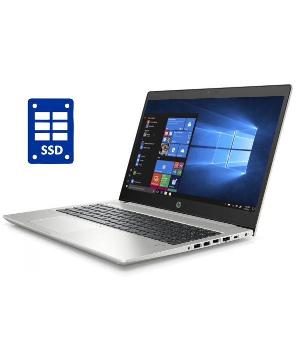 Ноутбук HP ProBook 450 G6 / 15.6&quot; (1366x768) TN / Intel Core i3-8145U (2 (4) ядра по 2.1 - 3.9 GHz) / 8 GB DDR4 / 240 GB SSD / Intel UHD Graphics / WebCam / Win 10 Pro - 1