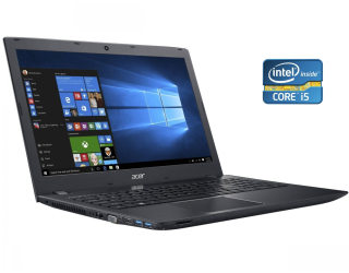 БУ Ноутбук Acer Aspire E5-574-58JM / 15.6&quot; (1366x768) TN / Intel Core i5-6200U (2 (4) ядра по 2.3 - 2.8 GHz) / 8 GB DDR3 / 240 GB SSD / Intel HD Graphics 520 / WebCam / DVD-RW / Win 10 Home из Европы в Харкові