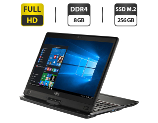 БУ Ноутбук-трансформер Б-класс Fujitsu LifeBook T939 / 13.3&quot; (1920x1080) IPS Touch / Intel Core i5-8365U (4 (8) ядра по 1.6 - 4.1 GHz) / 8 GB DDR4 / 256 GB SSD M.2 / Intel UHD Graphics 620 / WebCam / Windows 10 Pro / Без стилуса из Европы в Харкові