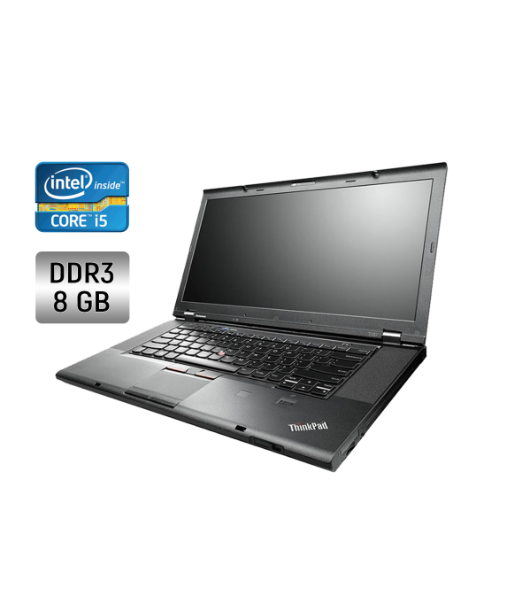 Ноутбук Lenovo Thinkpad T530 / 15.6&quot; (1366x768) TN / Intel Core i5-4210U (2 (4) ядра по 1.7 - 2.7 GHz) / 8 GB DDR3 / 128 GB SSD / Intel HD Graphics 4400 / WebCam / Fingerprint - 1