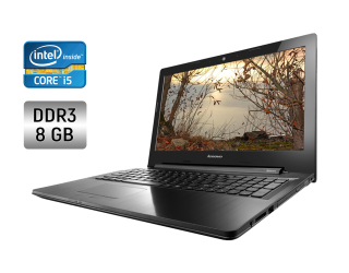 БУ Ноутбук Lenovo Z50 / 15.6&quot; (1920x1080) TN / Intel Core i5-4210U (2 (4) ядра по 1.7 - 2.7 GHz) / 8 GB DDR3 / 170 GB SSD / Intel HD Graphics 4400 / WebCam / DVD-RW из Европы в Харькове