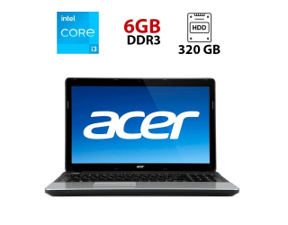 БУ Ноутбук Acer Aspire E1-531G / 15.6&quot; (1366x768) TN / Intel Core i3-2350M (2 (4) ядра по 2.3 GHz) / 6 GB DDR3 / 320 GB HDD / nVidia GeForce 610M, 1 GB GDDR3, 64-bit / WebCam из Европы в Харькове