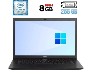 БУ Ноутбук Б-класс Dell Latitude 7480 / 14&quot; (1920x1080) IPS / Intel Core i5-7300U (2 (4) ядра по 2.6 - 3.5 GHz) / 8 GB DDR4 / 256 GB SSD M.2 / Intel HD Graphics 620 / WebCam / HDMI из Европы в Харкові