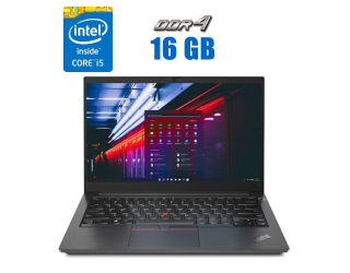 БУ Ноутбук Б-класс Lenovo ThinkPad E14 Gen 2 / 14&quot; (1920x1080) IPS / Intel Core i5-1135G7 (4 (8) ядра по 2.4 - 4.2 GHz) / 16 GB DDR4 / 250 GB SSD / Intel Iris Xe Graphics / WebCam из Европы