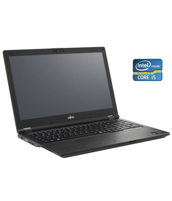 Ноутбук Fujitsu LifeBook E558 / 15.6&quot; (1920x1080) IPS / Intel Core i5-7200U (2 (4) ядра по 2.5 - 3.1 GHz) / 16 GB DDR4 / 480 GB SSD / Intel HD Graphics 620 / WebCam - 1