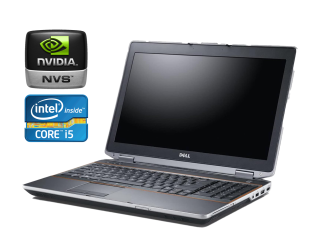 БУ Ноутбук Dell Latitude E6520 / 15.6&quot; (1600x900) TN / Intel Core i5-2520M (2 (4) ядра по 2.5 - 3.2 GHz) / 8 GB DDR3 / 128 GB SSD / nVidia NVS 4200M, 1 GB DDR3, 64-bit / WebCam / DVD-RW из Европы