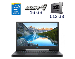 БУ Игровой ноутбук Б-класс Dell G7 7790 / 17.3&quot; (1920x1080) IPS / Intel Core i7-9750H (6 (12) ядер по 2.6 - 4.5 GHz) / 16 GB DDR4 / 512 GB SSD + 512 GB SSD / nVidia GeForce GTX 1660 Ti, 6 GB GDDR6, 192-bit / WebCam из Европы