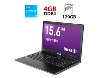БУ Ноутбук Terra Mobile 1515 / 15.6&quot; (1920x1080) IPS / Intel Core i3-7100U (2 (4) ядра по 2.4 GHz) / 4 GB DDR4 / 120 GB SSD / Intel HD Graphics 620 / WebCam из Европы в Харкові