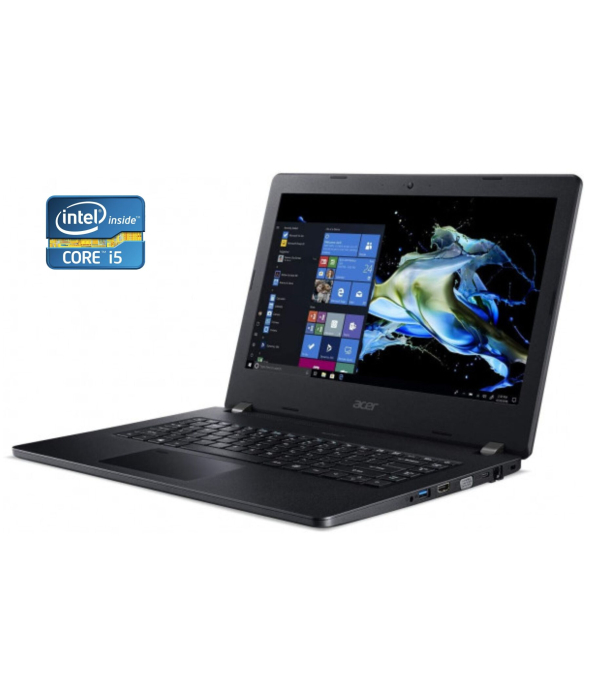 Ноутбук Б-класс Acer TravelMate P215-51 / 15.6&quot; (1920x1080) IPS / Intel Core i5-8250U (4 (8) ядра по 1.6 - 3.4 GHz) / 8 GB DDR4 / 256 GB SSD / Intel UHD Graphics 620 / WebCam - 1