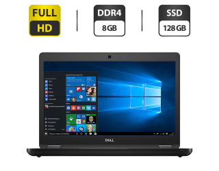 БУ Ультрабук Dell Latitude 5490 / 14&quot; (1920x1080) IPS / Intel Core i3-8130U (2 (4) ядра по 2.2 - 3.4 GHz) / 8 GB DDR4 / 128 GB SSD M.2 / Intel HD Graphics 620 / WebCam / HDMI / Windows 10 Pro из Европы в Харкові