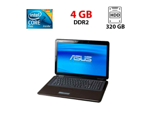 БУ Ноутбук Asus K70IJ / 17.3&quot; (1600x900) TN / Intel Core 2 Duo T6600 (2 ядра по 2.2 GHz) / 4 GB DDR2 / 320 GB HDD / Intel HD Graphics / WebCam из Европы в Харькове