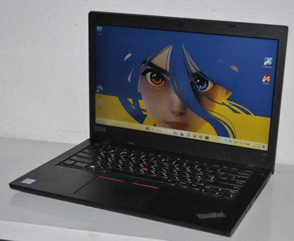 Ультрабук Б-класс Lenovo ThinkPad L480 / 14&quot; (1920x1080) IPS / Intel Core i7-8550U (4 (8) ядра по 1.8 - 4.0 GHz) / 16 GB DDR4 / 500 GB SSD NEW / Intel UHD Graphics 620 / WebCam / HDMI / Windows 11 Pro - 2