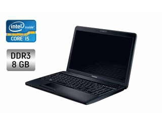БУ Ноутбук Toshiba Satellite C660 / 15.6&quot; (1366x768) TN / Intel Core i5-2430M (2 (4) ядра по 2.4 - 3.0 GHz) / 8 GB DDR3 / 256 GB SSD / Intel HD Graphics 3000 / WebCam / DVD-RW из Европы в Харкові