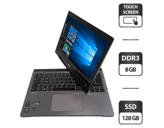 БУ Ноутбук-трансформер Б-класс Fujitsu LifeBook T935 / 13.5&quot; (1920x1080) IPS Touch / Intel Core i7-5600U (2 (4) ядра по 2.6 - 3.2 GHz) / 8 GB DDR3 / 128 GB SSD / Intel HD Graphics 5500 / WebCam / HDMI / Windows 10 Pro / Без АКБ из Европы в Харкові