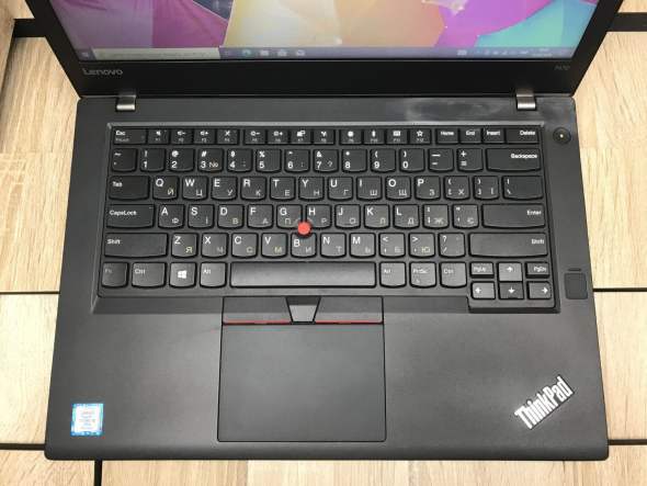 Ультрабук Б-класс Lenovo ThinkPad T470 / 14&quot; (1366x768) TN / Intel Core i5-7300U (2 (4) ядра по 2.6 - 3.5 GHz) / 8 GB DDR4 / 256 GB SSD / Intel HD Graphics 620 / WebCam / Fingerprint / USB 3.1 / HDMI / Два АКБ - 4