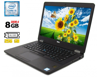 БУ Ноутбук Б-класс Dell Latitude 5490 / 14&quot; (1366x768) TN / Intel Core i5-7300U (2 (4) ядра по 2.6 - 3.5 GHz) / 8 GB DDR4 / 256 GB SSD M.2 / Intel HD Graphics 620 / WebCam / Fingerprint / HDMI / Windows 10 лицензия из Европы в Харькове
