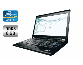 БУ Нетбук Lenovo X220 / 12.5&quot; (1366x768) IPS / Intel Core i5-2520M (2 (4) ядра по 2.5 - 3.2 GHz) / 8 GB DDR3 / 300 GB HDD / Intel HD Graphics 3000 / WebCam / Fingerprint из Европы в Харкові