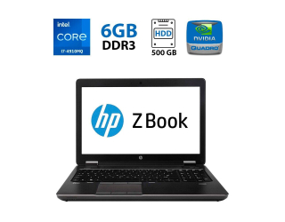 БУ Мобильная рабочая станция HP ZBook 15 G2 / 15.6&quot; (3200x1800) VA / Intel Core i7-4910MQ (4 (8) ядра по 2.9 - 3.9 GHz) / 16 GB DDR3 / 240 GB SSD / nVidia Quadro K2100M, 2 GB GDDR5, 128-bit / WebCam из Европы в Харкові