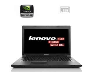 БУ Ноутбук Lenovo B590 / 15.6&quot; (1366x768) TN / Intel Celeron 1000M (2 ядра по 1.8 GHz) / 4 GB DDR3 / 120 GB SSD / nVidia GeForce GT 720M, 1 GB DDR3, 64-bit / WebCam / Без АКБ из Европы в Харкові
