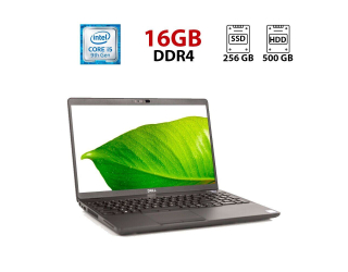 БУ Ноутбук Б-класс Dell Latitude 5501 / 15.6&quot; (1920x1080) IPS / Intel Core i5-9400H (4 (8) ядра по 2.5 - 4.3 GHz) / 16 GB DDR4 / 256 GB SSD + 500 GB HDD / Intel UHD Graphics 630 / WebCam из Европы в Харкові