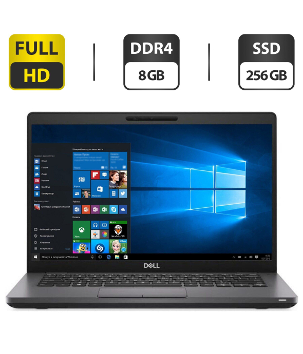 Ультрабук Dell Latitude 5400 / 14&quot; (1920x1080) IPS / Intel Core i5-8365U (4 (8) ядра по 1.6 - 4.1 GHz) / 8 GB DDR4 / 256 GB SSD / Intel UHD Graphics 620 / WebCam / HDMI - 1